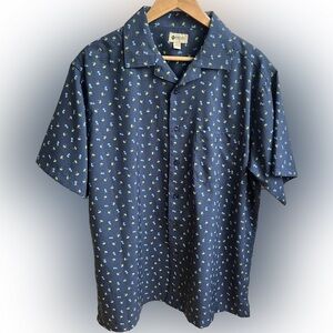 Haggar Men’s Dashboard Hula Girl Print Shirt